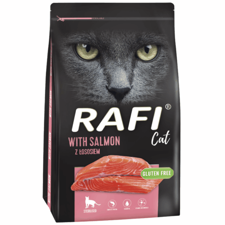 RAFI сухой корм с лососем для стерилизованных кошек