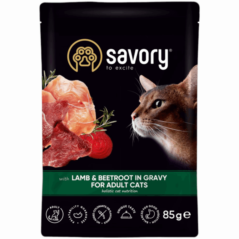 Savory-Mokra-Karma-dla-Kota-Doroslego-POUCH-LAMBBEETROOT-Jagniecina-z-Burakiem-Saszetka-85g-1