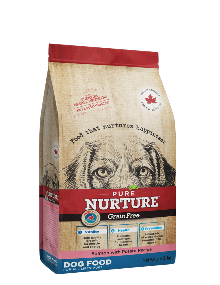PURE NURTURE™ Grain Free Power of 3™ all lifestages, no grains salmon with potato 3kg