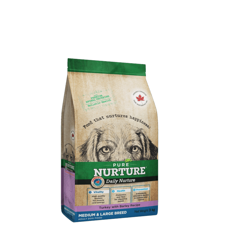 Pure Nurture Pure Nurture Daily Power of 3Turkey with Barley Medium & Large Adult 3kg