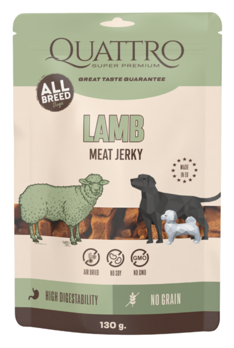 QUATTRO Lamb protein bar, лакомство с ягненком для собак