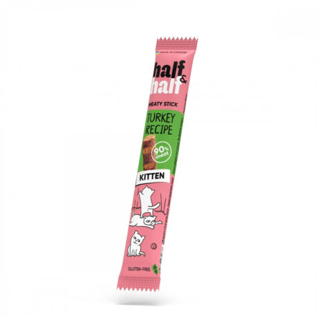 Лакомство Half&Half - мясная палочка с индейкой, для котят