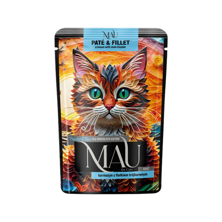 MAU PATÉ & FILLET CRIMSON WITH VIOLA TRICOLOR 85G