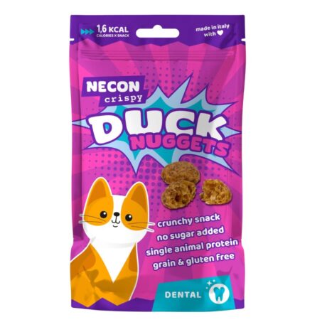 Necon Сat Crispy Duck Nuggets Dental  - лакомство для кошек, для здоровья зубов