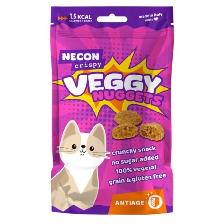 Necon Cat Crispy Veggy Nuggets Antiage - лакомство для кошек, антиоксидантная защита