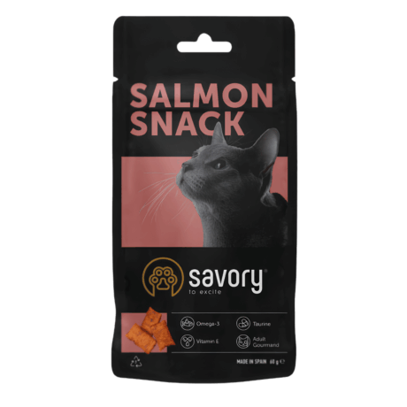 Savory Cats Snacks Pillows Gourmand with Salmon - лакомство для кошек, с лососем