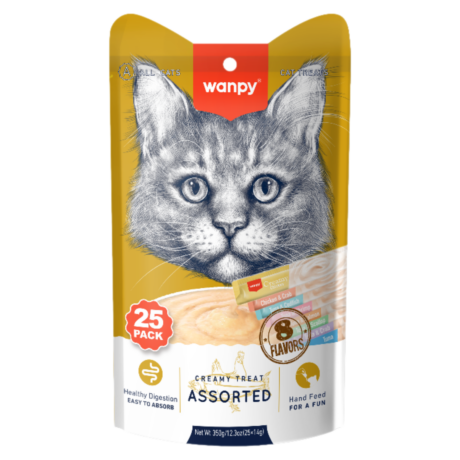 Wanpy Creamy Treat Assorted - кремовое лакомство микс